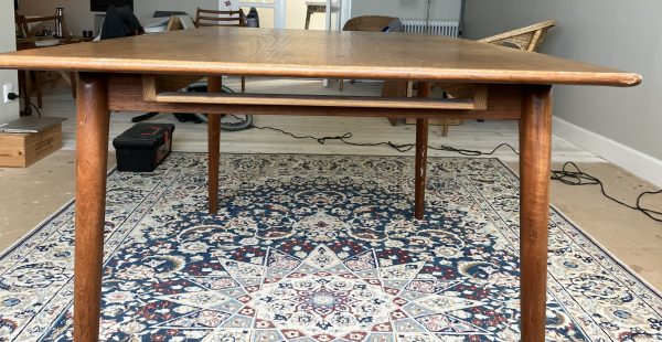 Spisebord med tillægsplader, teak, Alfred Christensen model 371/Boomerang - Image 18
