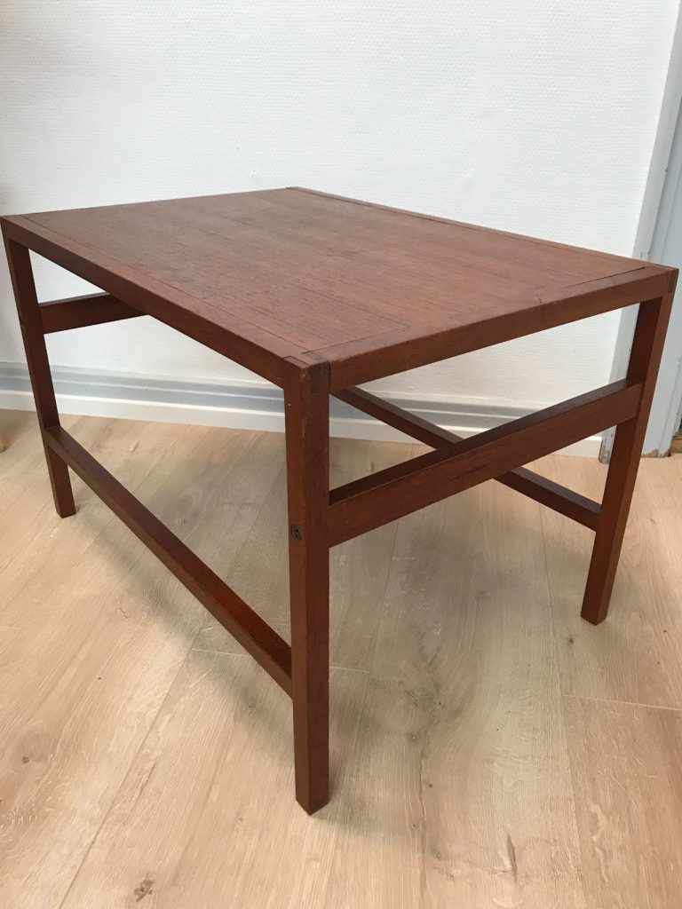 Sofabord, kantet, teak