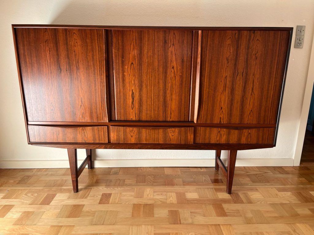 Dækketøjsskab, palisander, EW Bach