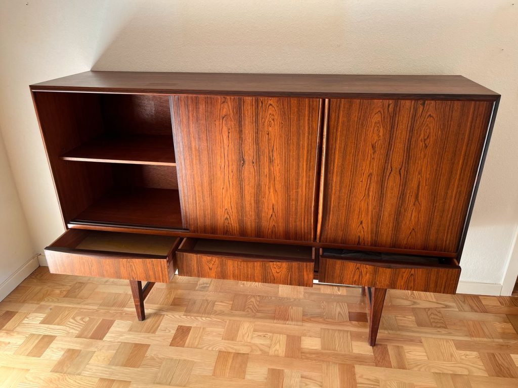 Dækketøjsskab, palisander, EW Bach