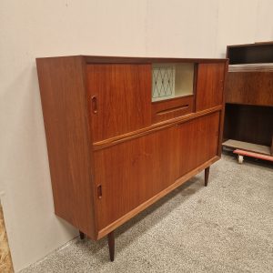 Skænk, med glaslåge og skydelåger - Image 4