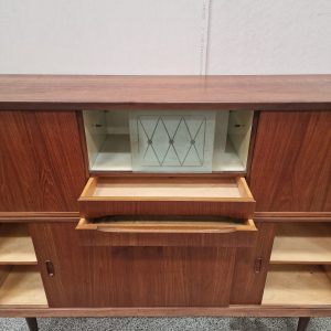 Skænk, med glaslåge og skydelåger - Image 3