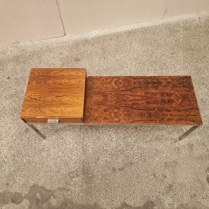 Bænk i krom og palisander - Image 9