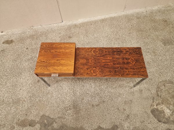 Bænk i krom og palisander - Image 10