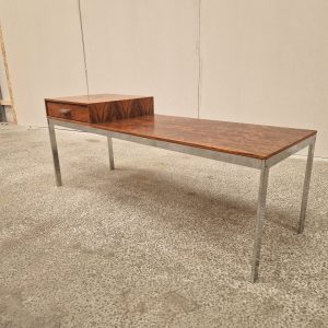 Bænk i krom og palisander - Image 4