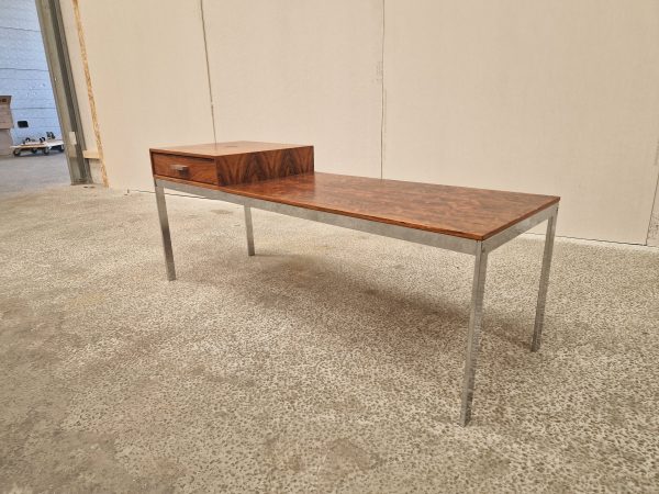 Bænk i krom og palisander - Image 5