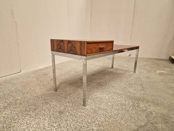 Bænk i krom og palisander - Image 4