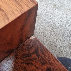 Bænk i krom og palisander - Image 2