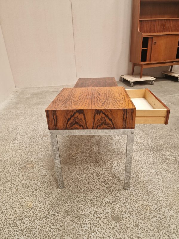 Bænk i krom og palisander - Image 6