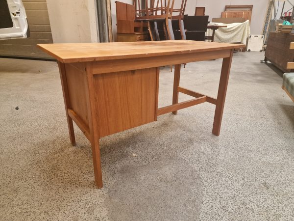 Skrivebord med jalousilåge, teak - Image 9