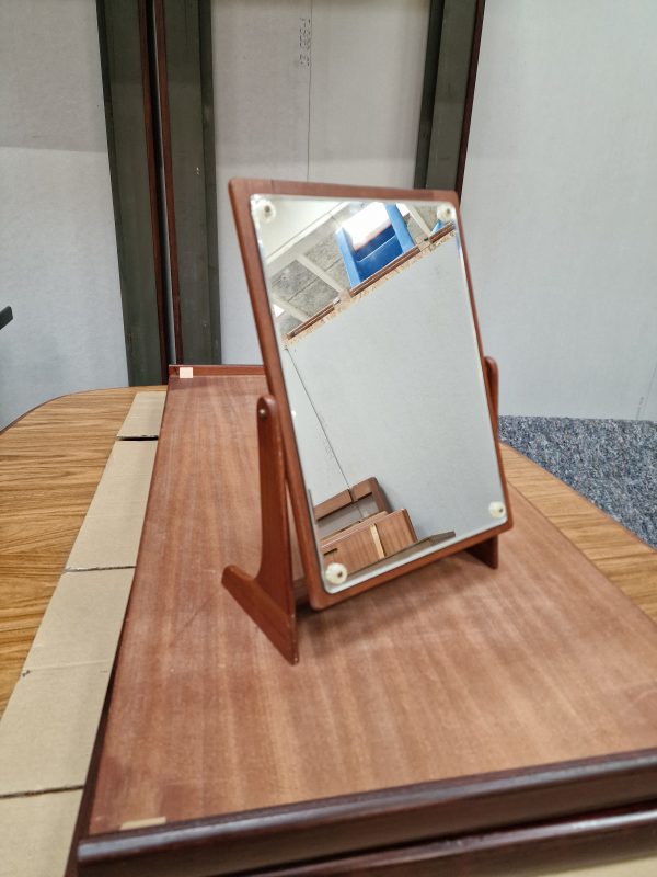 Vipbart spejl, teak - Image 4
