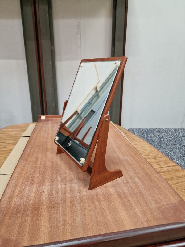 Vipbart spejl, teak - Image 3