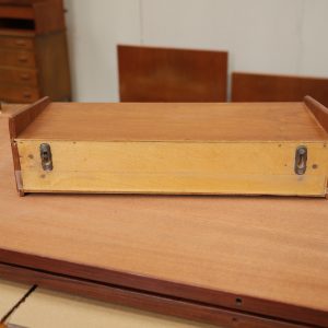 Væghængt sengebord i teak med skuffe - Image 3