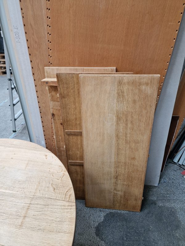 Spisebord i massiv egetræ med tre tillægsplader - Image 4