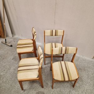 Fire spisestole, teak, Erik Buch - Image 4