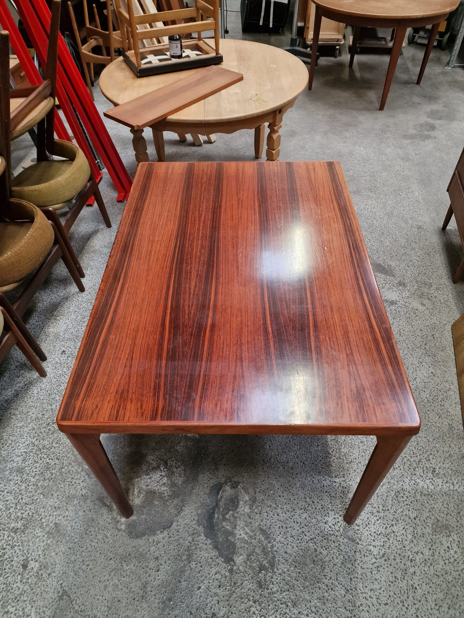 Spisebord med hollandsk udtræk, palisander, Kjærnulf - Image 2