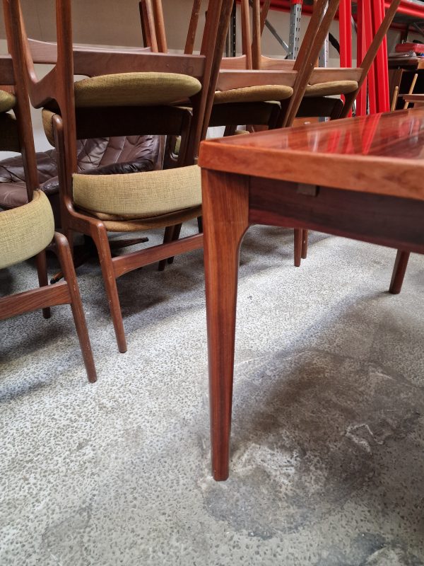 Spisebord med hollandsk udtræk, palisander, Kjærnulf