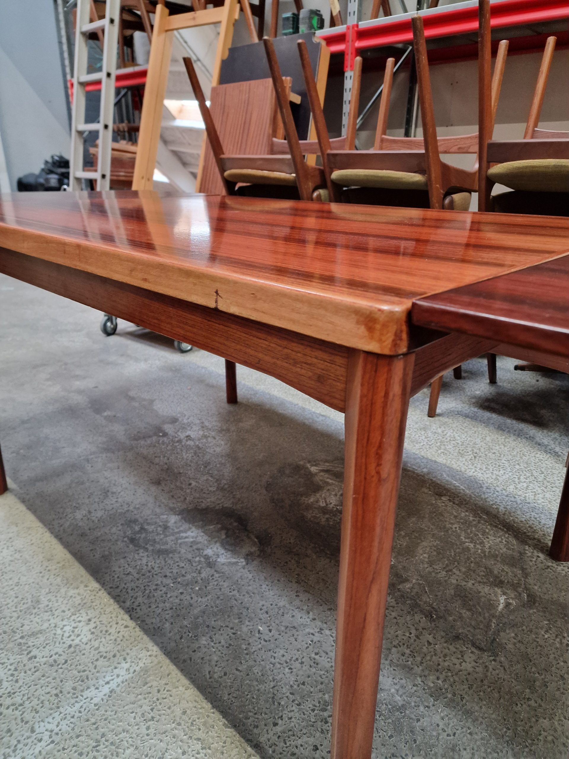 Spisebord med hollandsk udtræk, palisander, Kjærnulf - Image 7