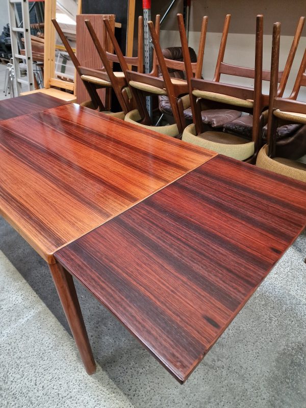 Spisebord med hollandsk udtræk, palisander, Kjærnulf