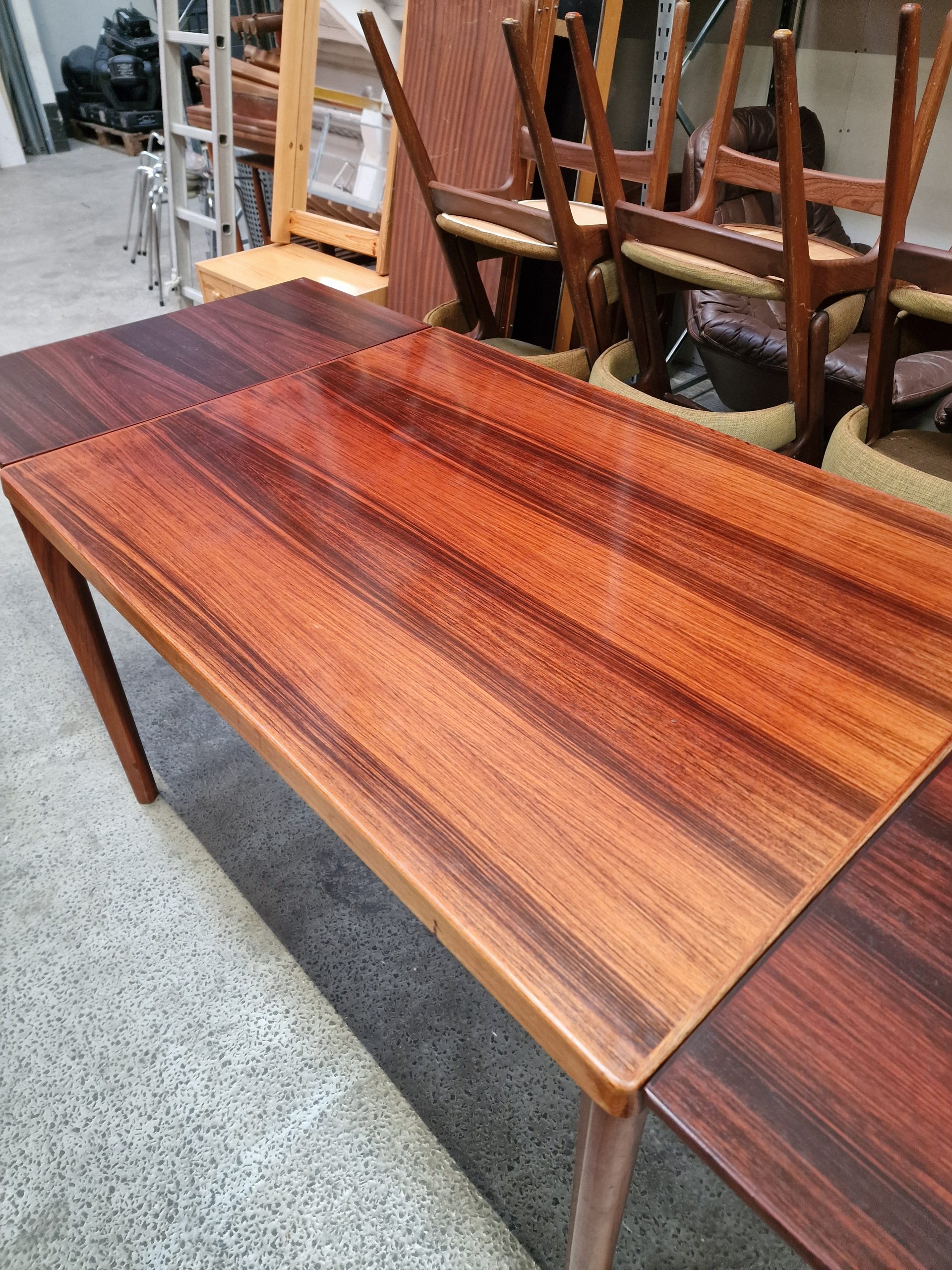 Spisebord med hollandsk udtræk, palisander, Kjærnulf - Image 9