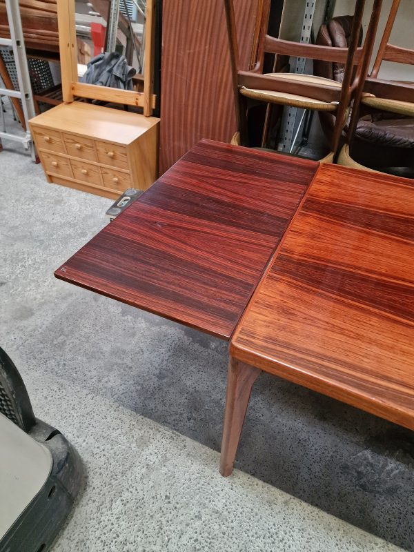 Spisebord med hollandsk udtræk, palisander, Kjærnulf