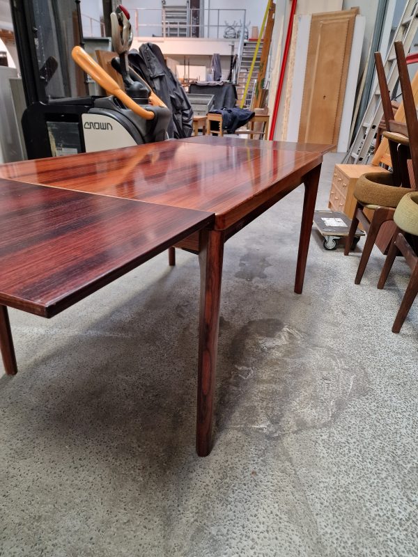 Spisebord med hollandsk udtræk, palisander, Kjærnulf