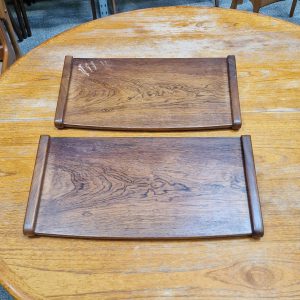 Sæt væghængte natborde i palisander - Image 5