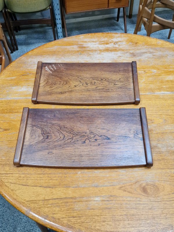 Sæt væghængte natborde i palisander