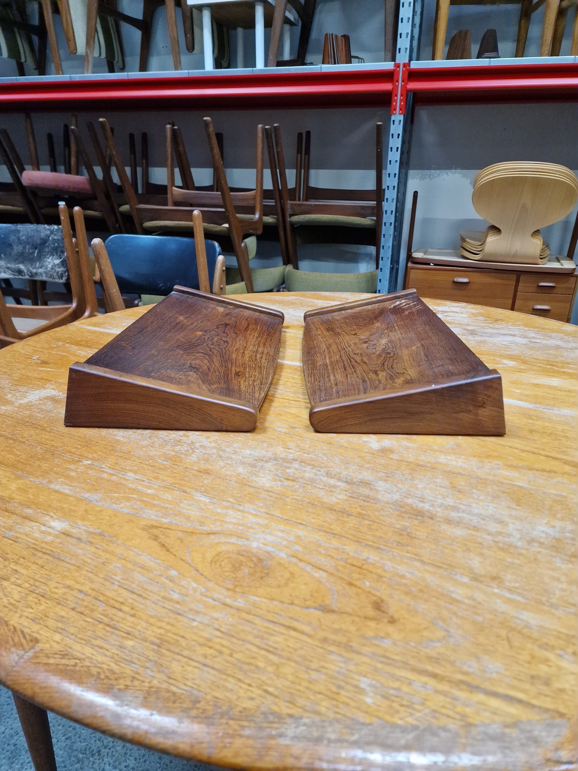 Sæt væghængte natborde i palisander - Image 7