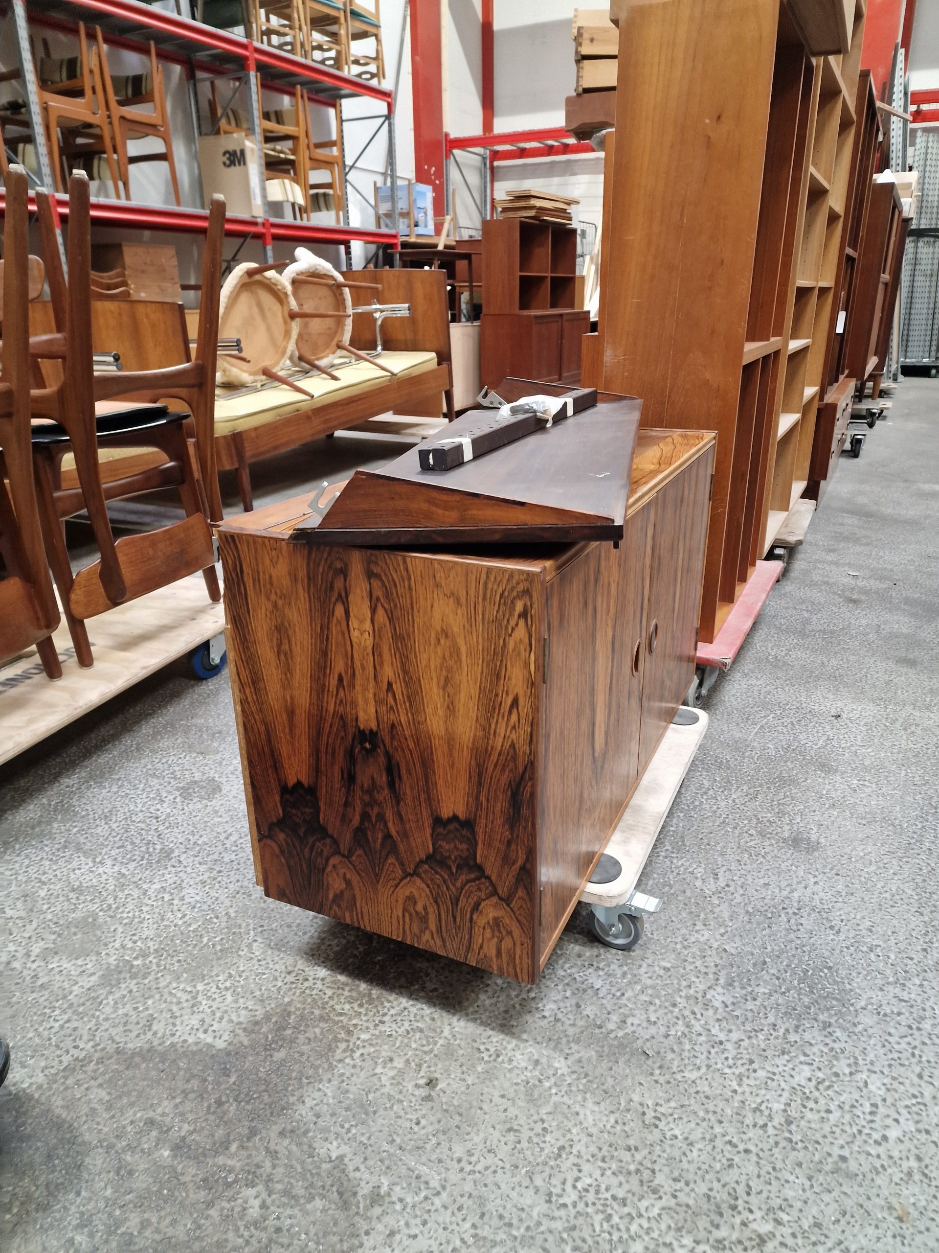 Vangereol, skab og tidshylde, palisander - Image 2