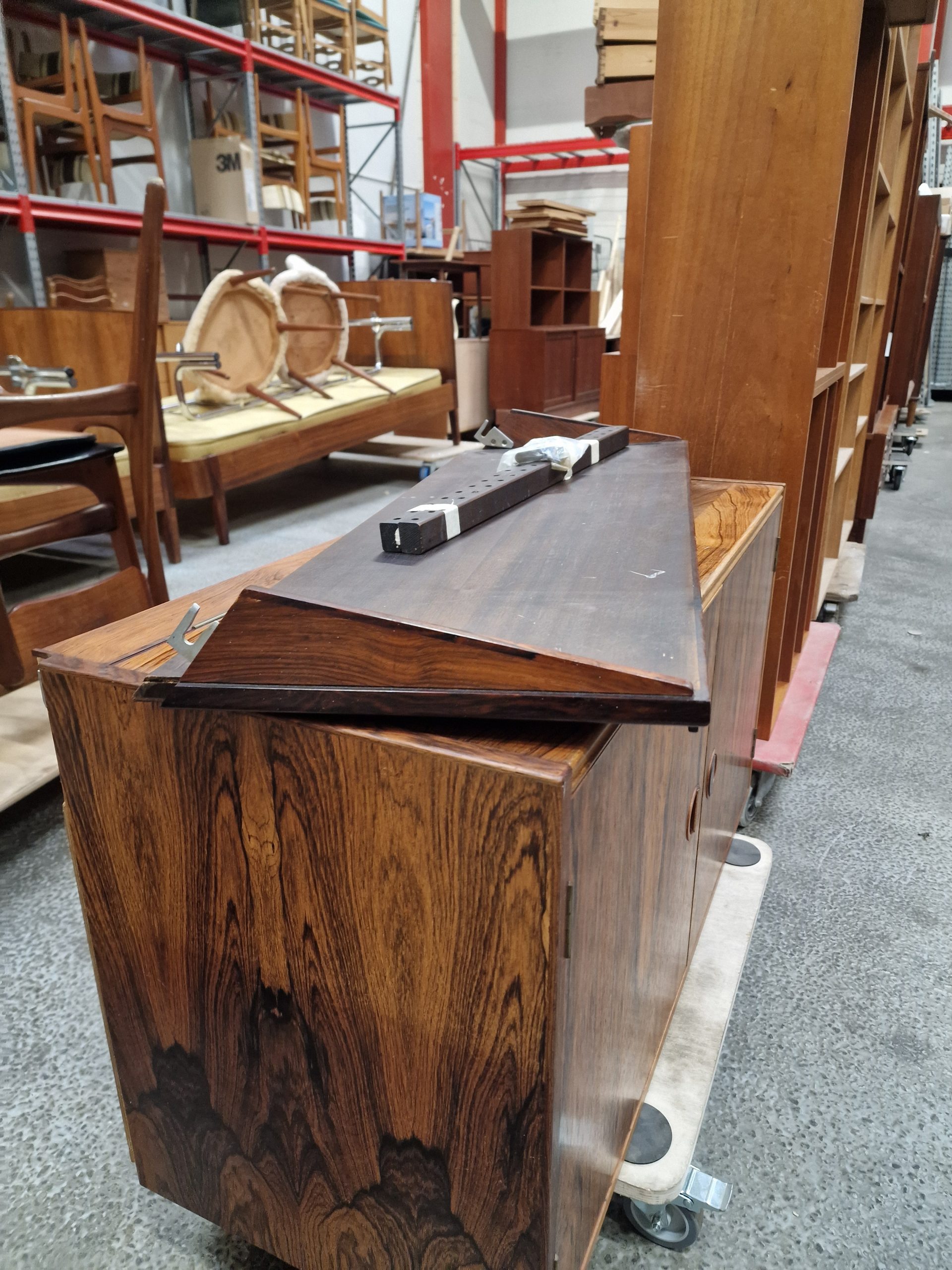 Vangereol, skab og tidshylde, palisander - Image 4