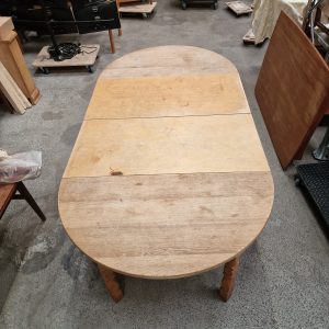 Rundt spisebord, massiv egetræ - Image 4