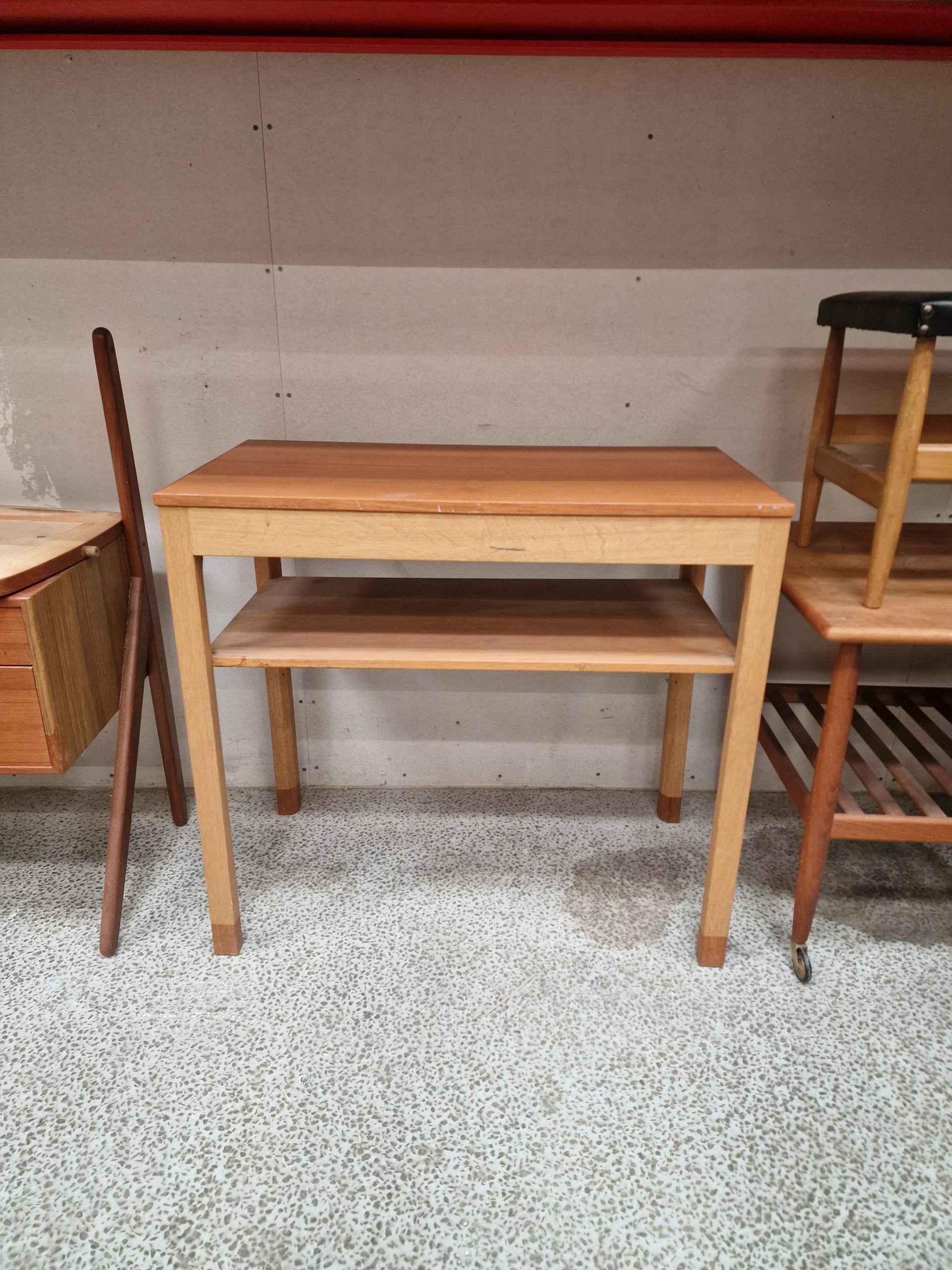 Sidebord, teak og egetræ, SKM - Image 1