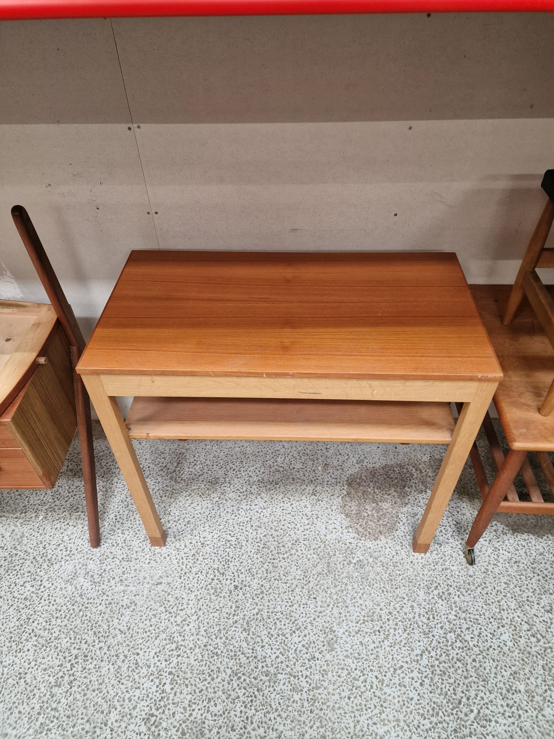 Sidebord, teak og egetræ, SKM - Image 2