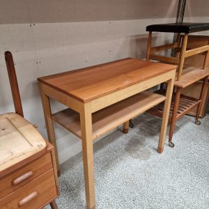 Sidebord, teak og egetræ, SKM - Image 3