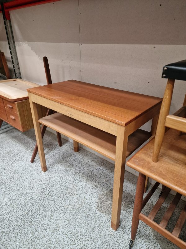 Sidebord, teak og egetræ, SKM