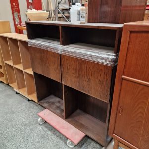 Reol med låger, palisander, Omann Jr