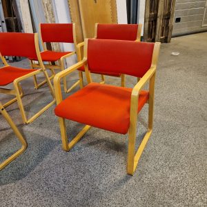 Fem konferencestole, bøgetræ - Image 3