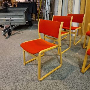 Fem konferencestole, bøgetræ - Image 4