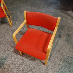 Fem konferencestole, bøgetræ - Image 9