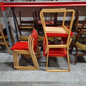 Fem konferencestole, bøgetræ - Image 11