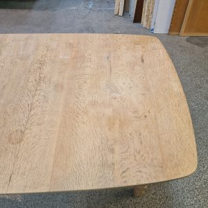 Ovalt spisebord i massiv egetræ med to tillægsplader - Image 7