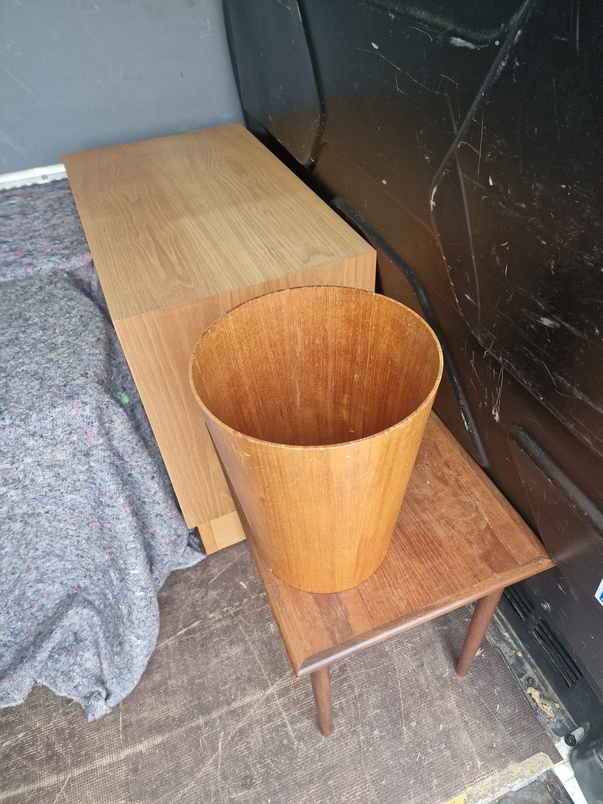 Papirkurv i teak - Image 2