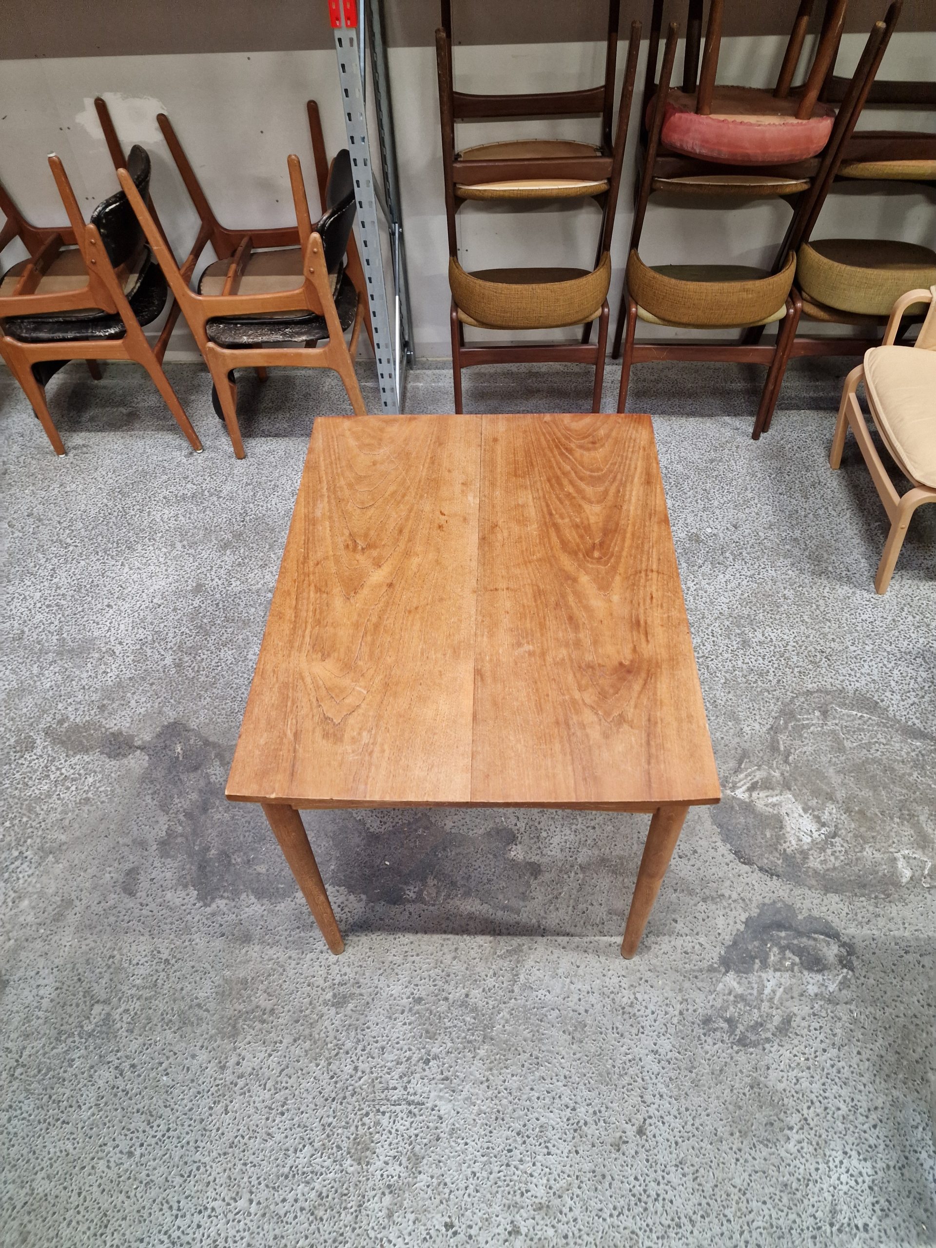 Spisebord med klapper, teak - Image 4