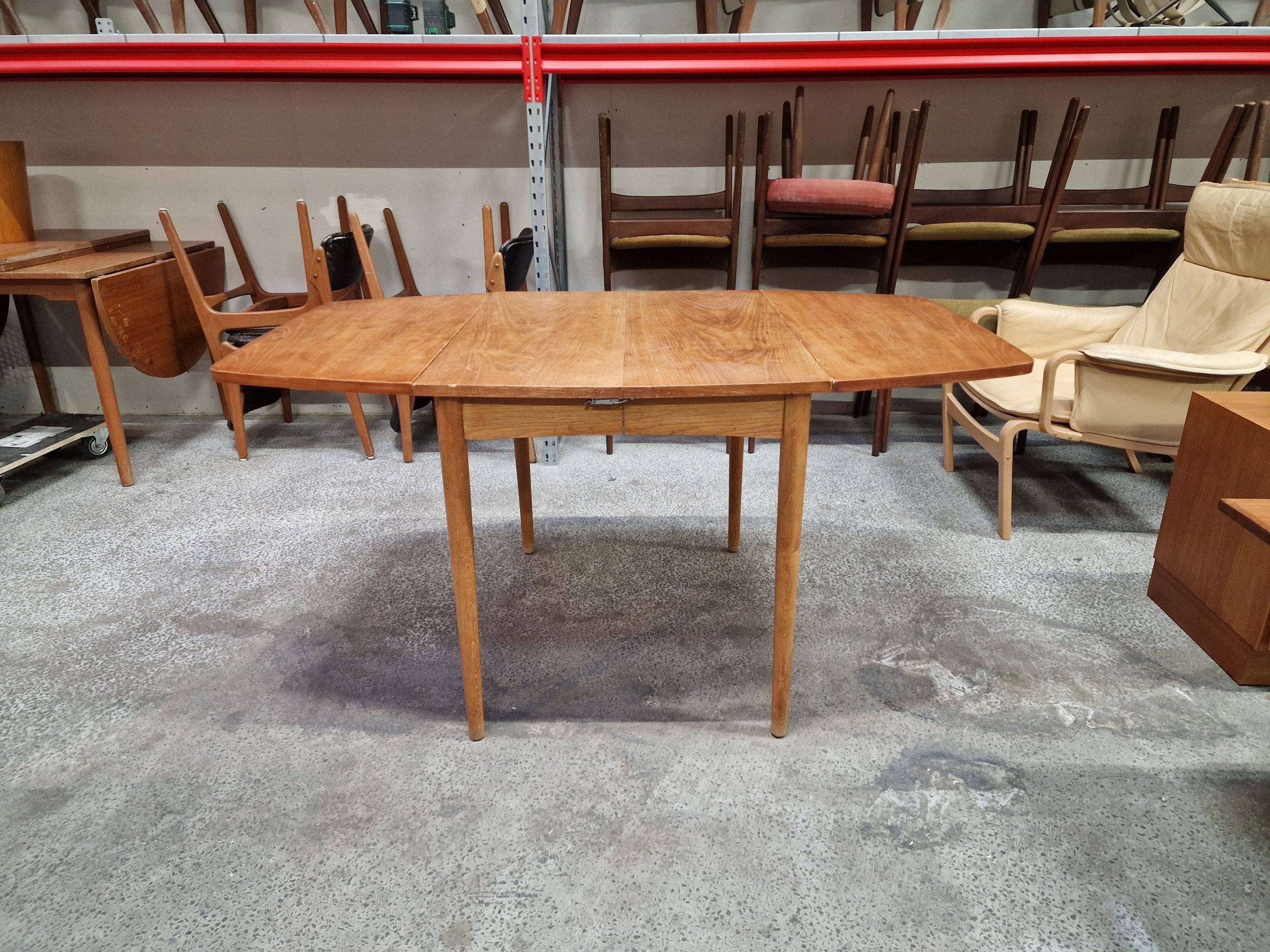 Spisebord med klapper, teak - Image 3