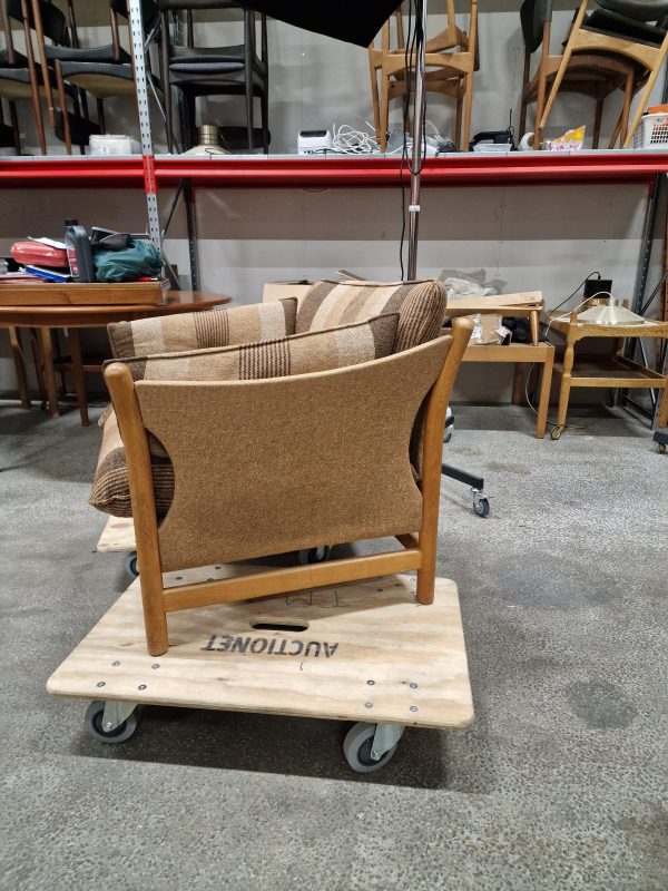 Lænestol, massiv egetræ, Arne Norell