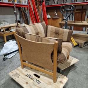 Lænestol, massiv egetræ, Arne Norell - Image 8