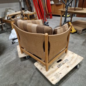 Lænestol, massiv egetræ, Arne Norell - Image 6