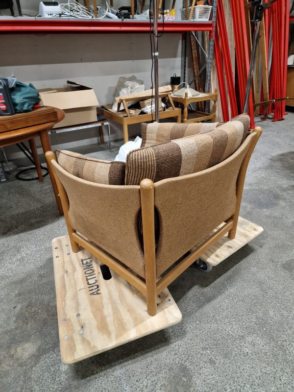 Lænestol, massiv egetræ, Arne Norell