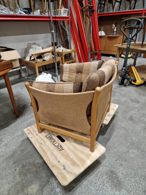 Lænestol, massiv egetræ, Arne Norell